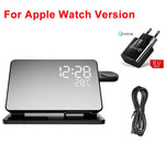 Multifunctional Charging Station with Integrated Alarm Clock – Charge 3 Devices Simultaneously