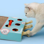 Interaktive Spielstation für Katzen aus robuster Wellpappe