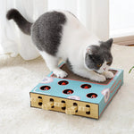 Interaktive Spielstation für Katzen aus robuster Wellpappe