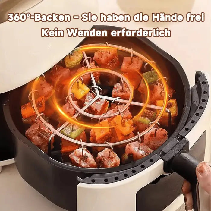 Grillständer für Heißluftfritteusen – gleichmäßiges Grillvergnügen