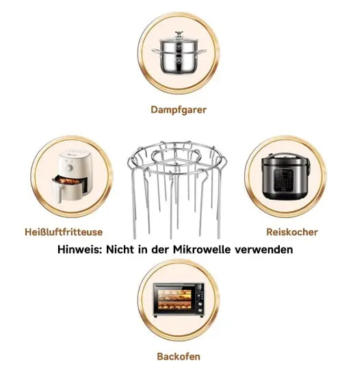 Grillständer für Heißluftfritteusen – gleichmäßiges Grillvergnügen