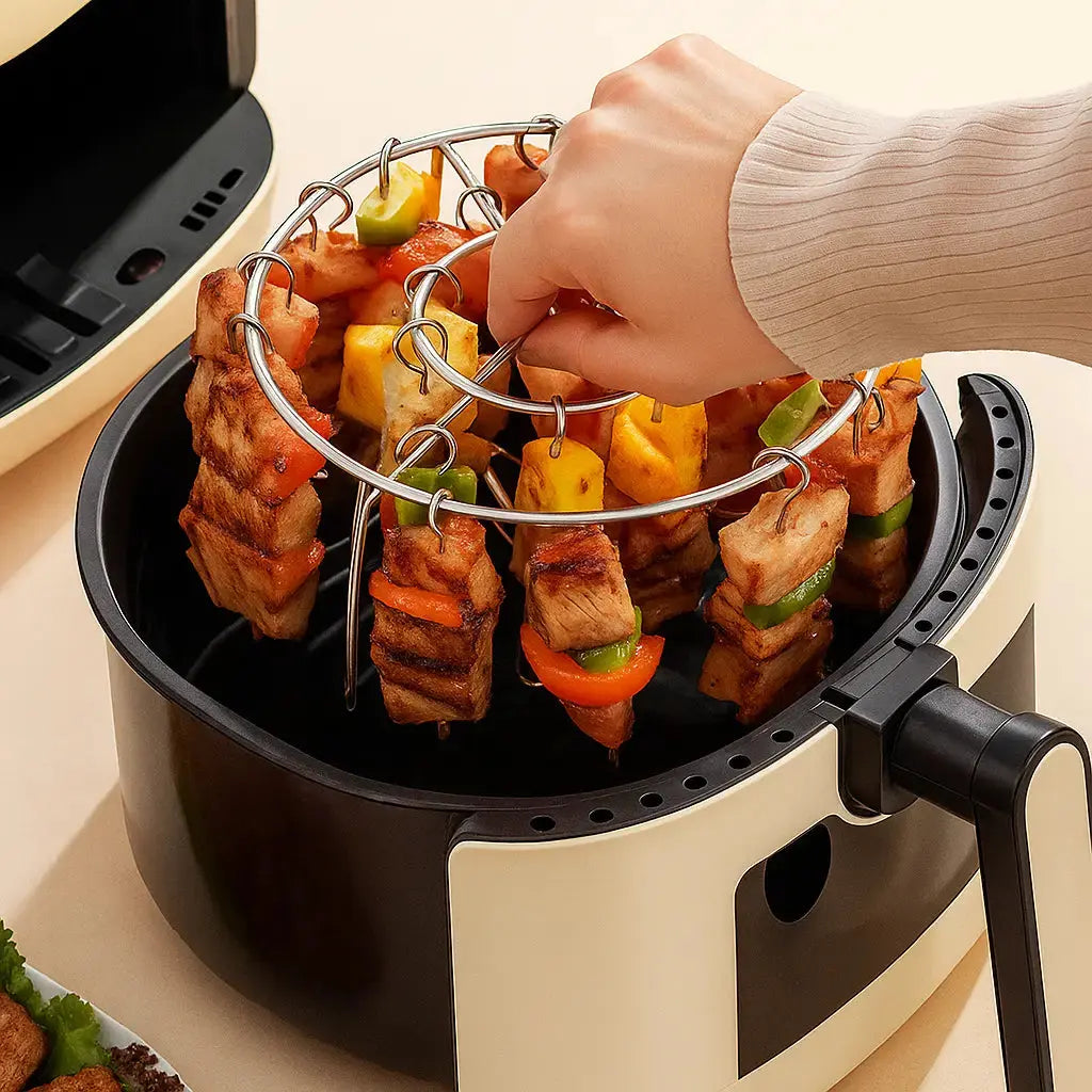 Grillständer für Heißluftfritteusen – gleichmäßiges Grillvergnügen
