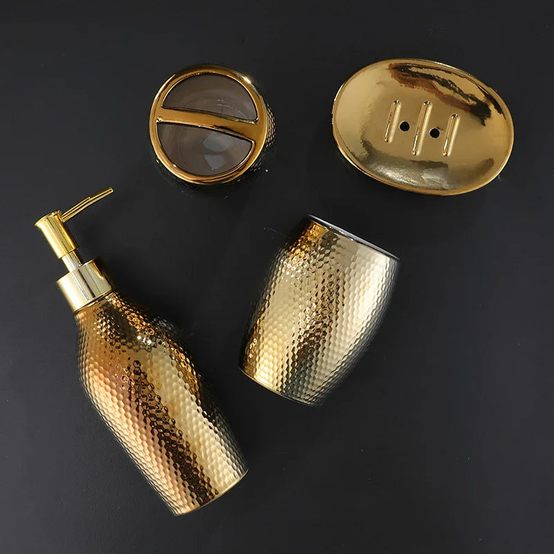 Stylish 5-Piece Ceramic Bathroom Accessory Set