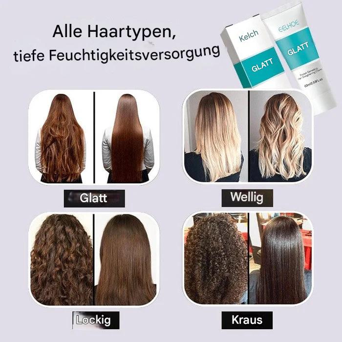 Glanzvolle Glättungscreme für geschmeidiges Haar