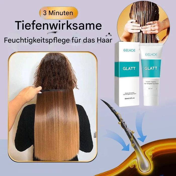 Glanzvolle Glättungscreme für geschmeidiges Haar