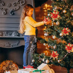 Weihnachtsblumen – Luxus Kunstblumen in Rot, Pink und Gold für Festdekoration