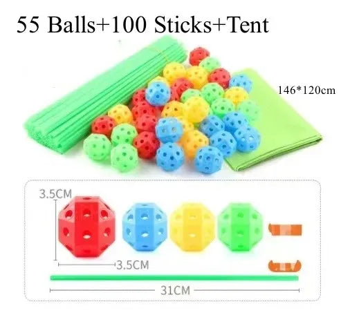 Kreatives Spielset zum Bau von Kinderburgen