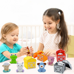 Farben und Zahlen Lernspiel für die Montessori-Pädagogik