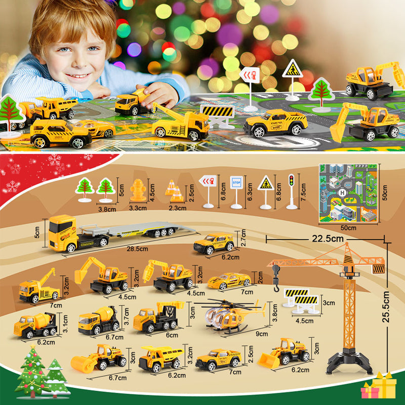 KidzConstruct - Advent Calendar with Construction Vehicles for Creative Minds