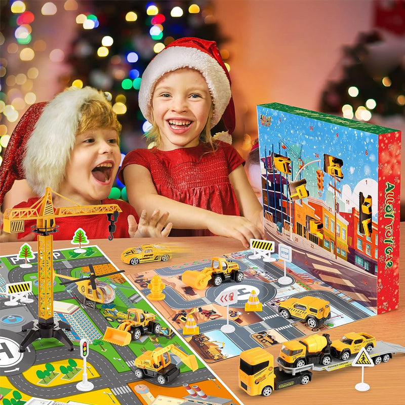 KidzConstruct - Advent Calendar with Construction Vehicles for Creative Minds