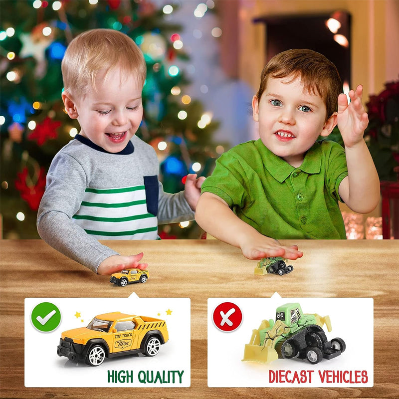 KidzConstruct - Advent Calendar with Construction Vehicles for Creative Minds