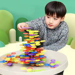 KidzWiz - Colorful Wooden Stacking Game for Kids: Learn and Have Fun