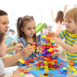 KidzWiz - Colorful Wooden Stacking Game for Kids: Learn and Have Fun