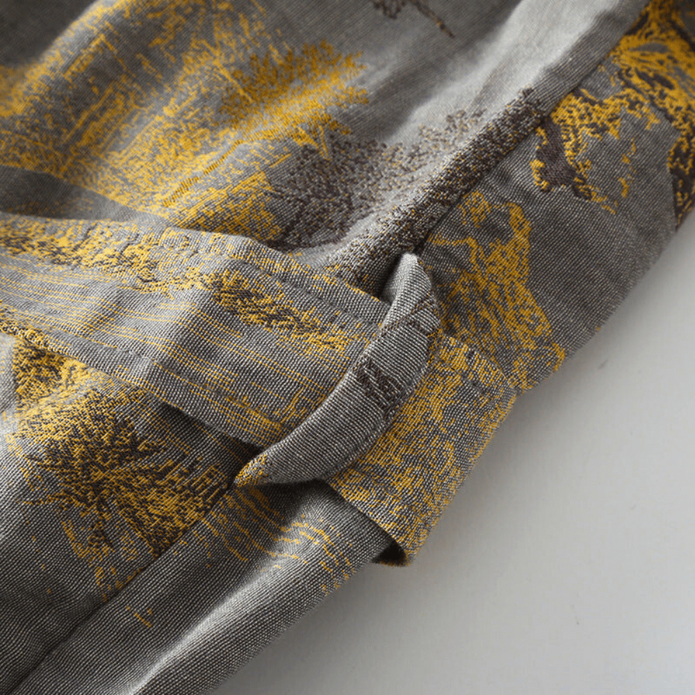 Leichter Kimono-Bademantel | Unisex Retro Stil | Atmungsaktiv & Bequem | Wellness Genuss