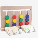 KinderLuxe - Educational Wooden Toy with Four Colors in Montessori Style