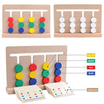 KinderLuxe - Educational Wooden Toy with Four Colors in Montessori Style