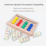 KinderLuxe - Educational Wooden Toy with Four Colors in Montessori Style