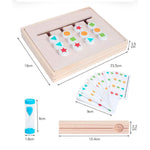 KinderLuxe - Educational Wooden Toy with Four Colors in Montessori Style