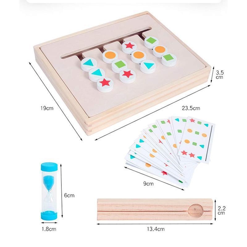 KinderLuxe - Educational Wooden Toy with Four Colors in Montessori Style