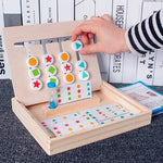 KinderLuxe - Educational Wooden Toy with Four Colors in Montessori Style