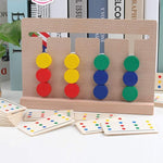 KinderLuxe - Educational Wooden Toy with Four Colors in Montessori Style