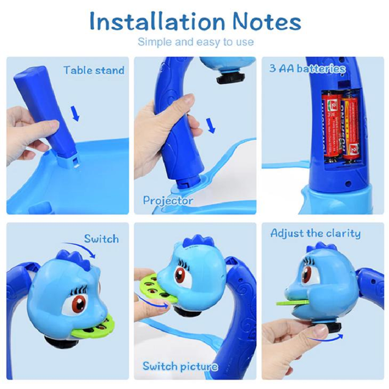 Creative Kids Projector - LED Drawing Table with Music for Children