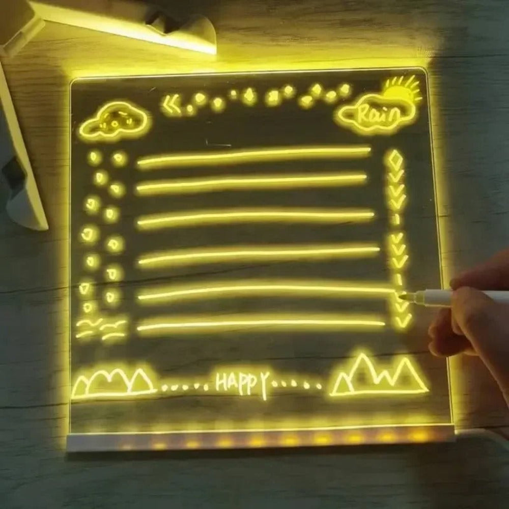 Kreative LED Zeichenlampe für Kinder – Farbenfrohes Zeichenerlebnis