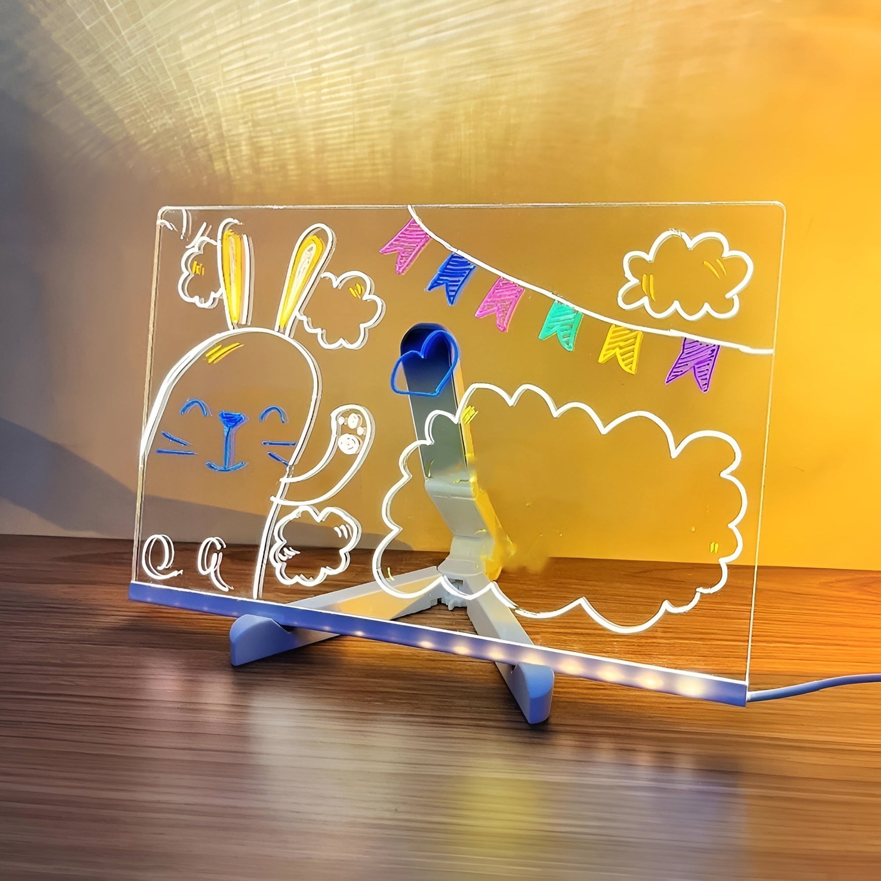 Kreative LED Zeichenlampe für Kinder – Farbenfrohes Zeichenerlebnis