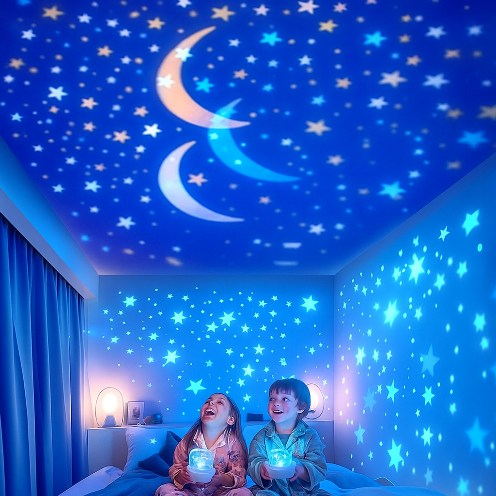 Sternenlicht Projektor für Kinder mit Musikfunktion
