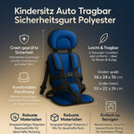 Tragbare Kindersicherheitslösung für Auto mit Gurt