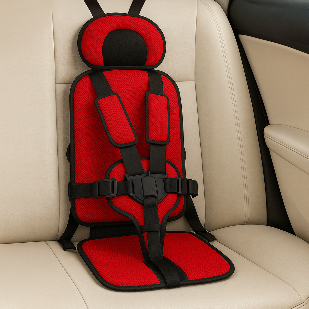 Tragbare Kindersicherheitslösung für Auto mit Gurt