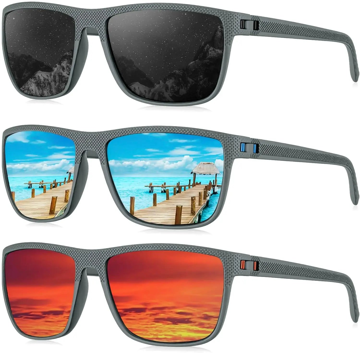 LumiShade – Stylish Sunglasses with UV Protection and Polarized Lenses (2 + 1 FREE)