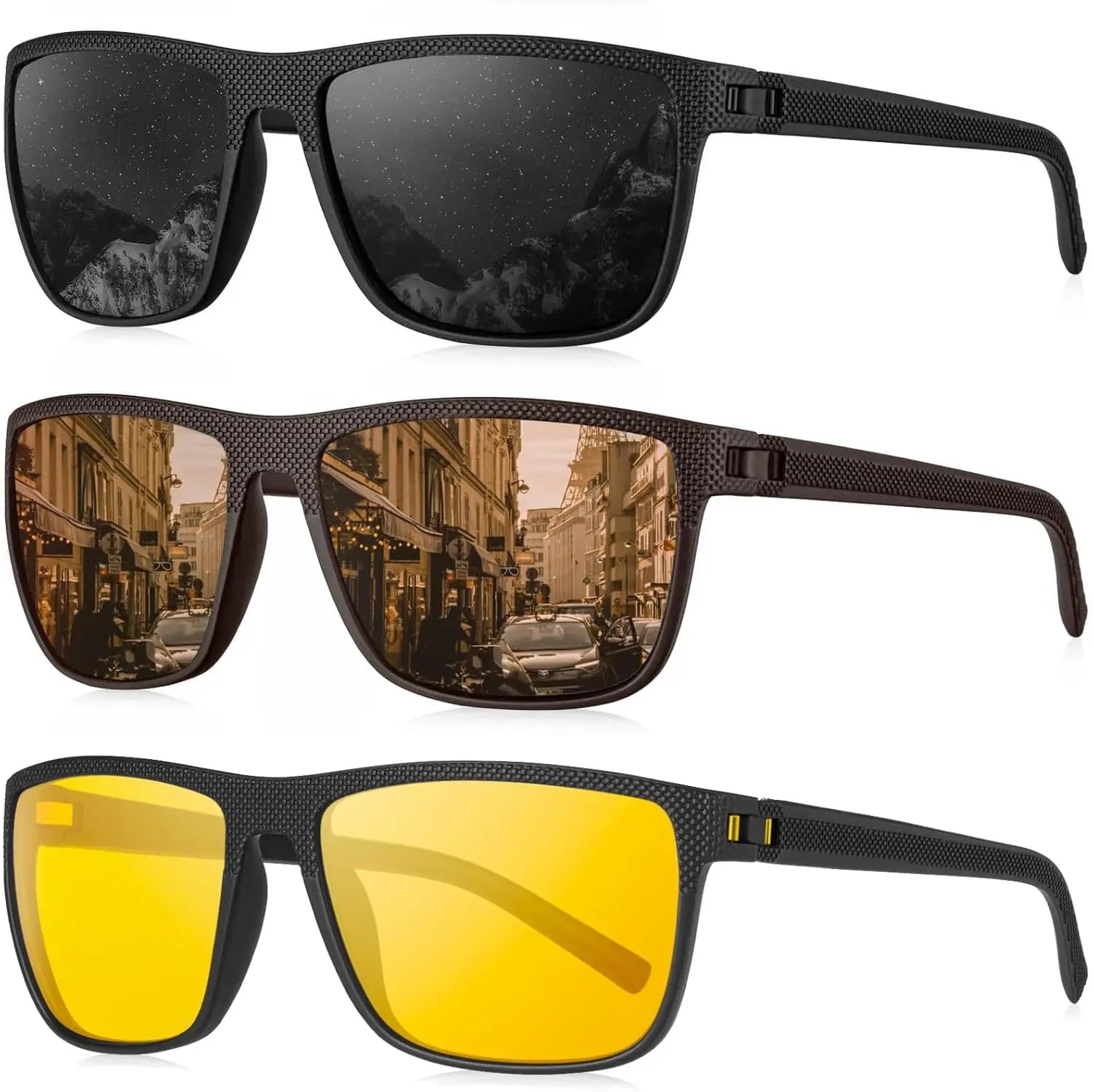 LumiShade – Stylish Sunglasses with UV Protection and Polarized Lenses (2 + 1 FREE)