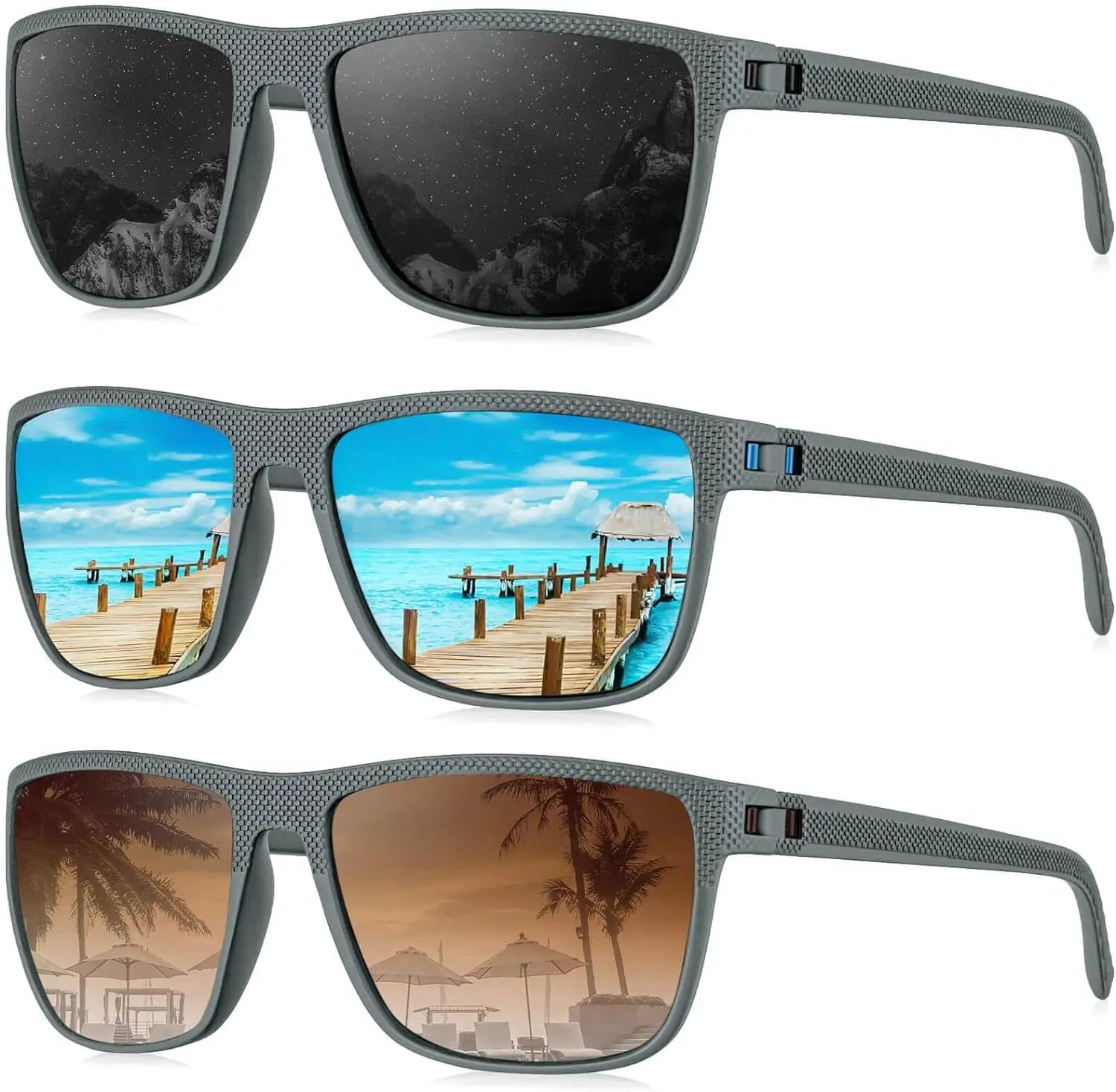 LumiShade – Stylish Sunglasses with UV Protection and Polarized Lenses (2 + 1 FREE)
