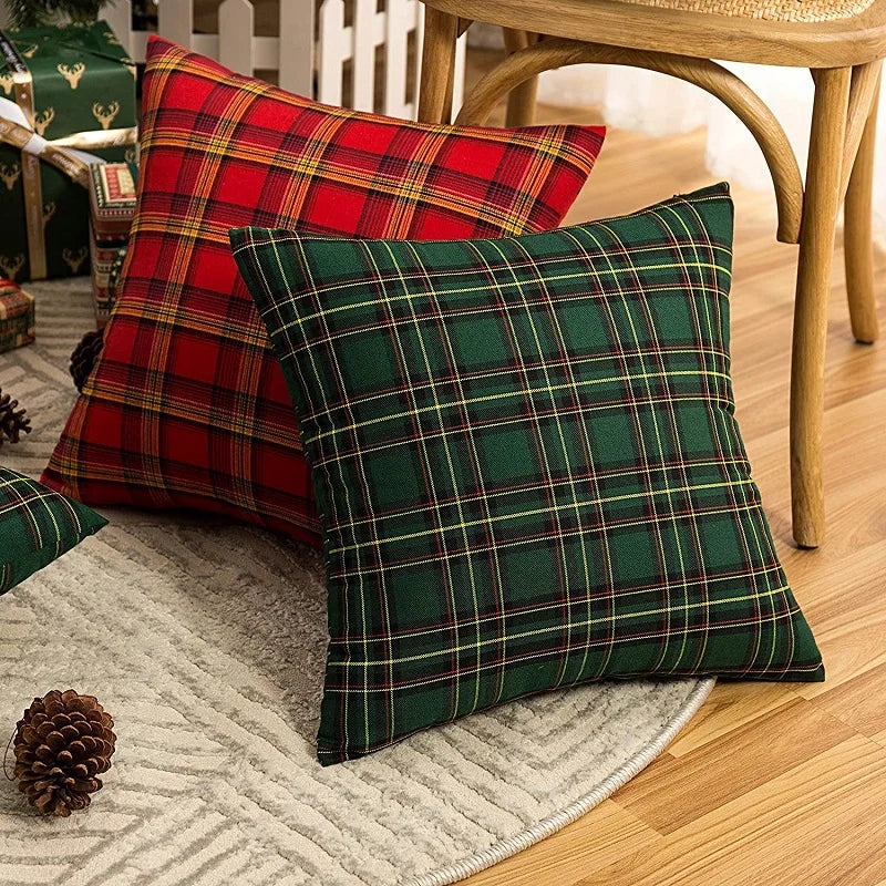 Festive Christmas Cushion Cover Set (2 Pack)
