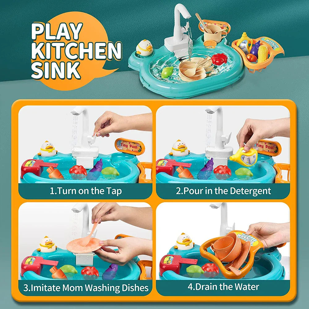 Spielküche mit Angelset – Interaktives Wasserspielzeug für Kinder