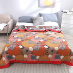 Lively Cotton Reversible Blanket for Summer