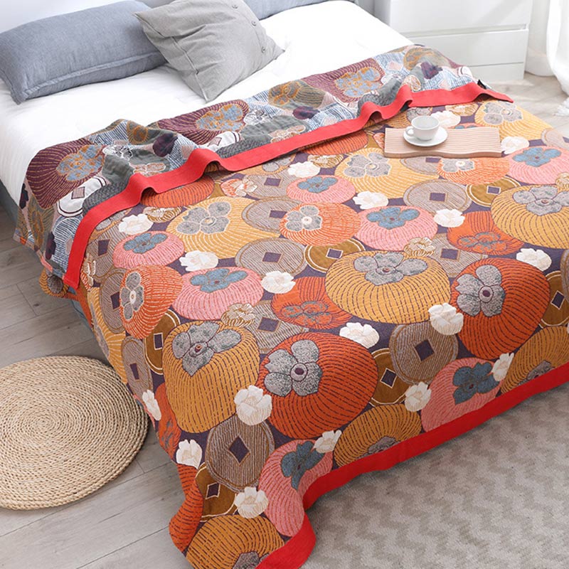 Lively Cotton Reversible Blanket for Summer