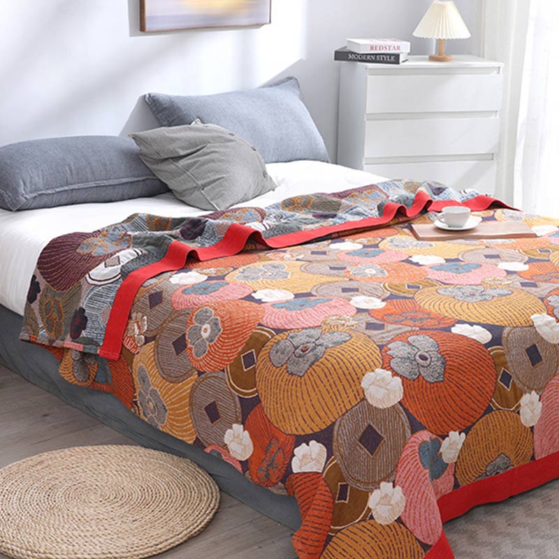 Lively Cotton Reversible Blanket for Summer