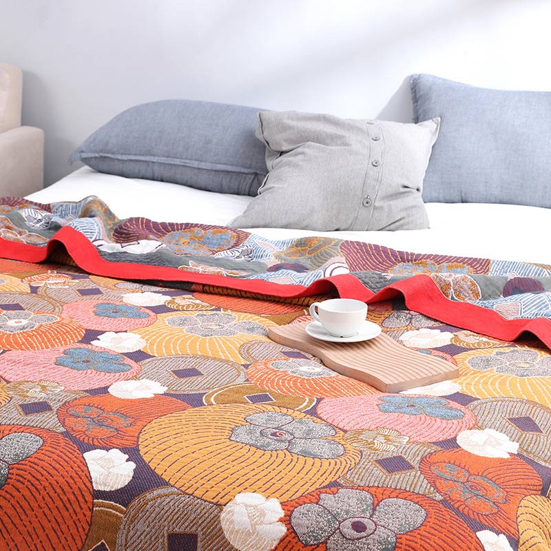 Lively Cotton Reversible Blanket for Summer