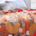 Lively Cotton Reversible Blanket for Summer