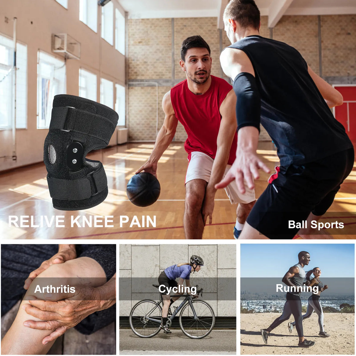 Knee Brace - Adjustable and Articulated - Ideal Support