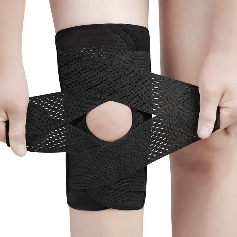 Kniebandage | Verstellbare Riemen | Atmungsaktiv | FlexiKnee