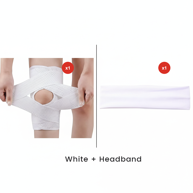 Kniebandage | Verstellbare Riemen | Atmungsaktiv | FlexiKnee