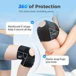 Kniebandage | Verstellbare Riemen | Atmungsaktiv | FlexiKnee