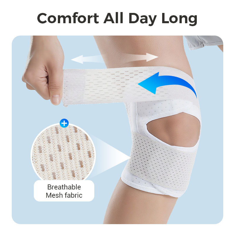 Kniebandage | Verstellbare Riemen | Atmungsaktiv | FlexiKnee