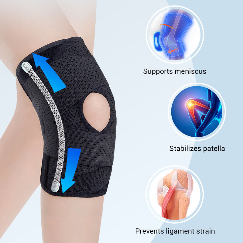 Kniebandage | Verstellbare Riemen | Atmungsaktiv | FlexiKnee