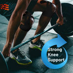 Kniebandage | Vorgefertigtes Kinesio-Tape | Atmungsaktive Unterstützung