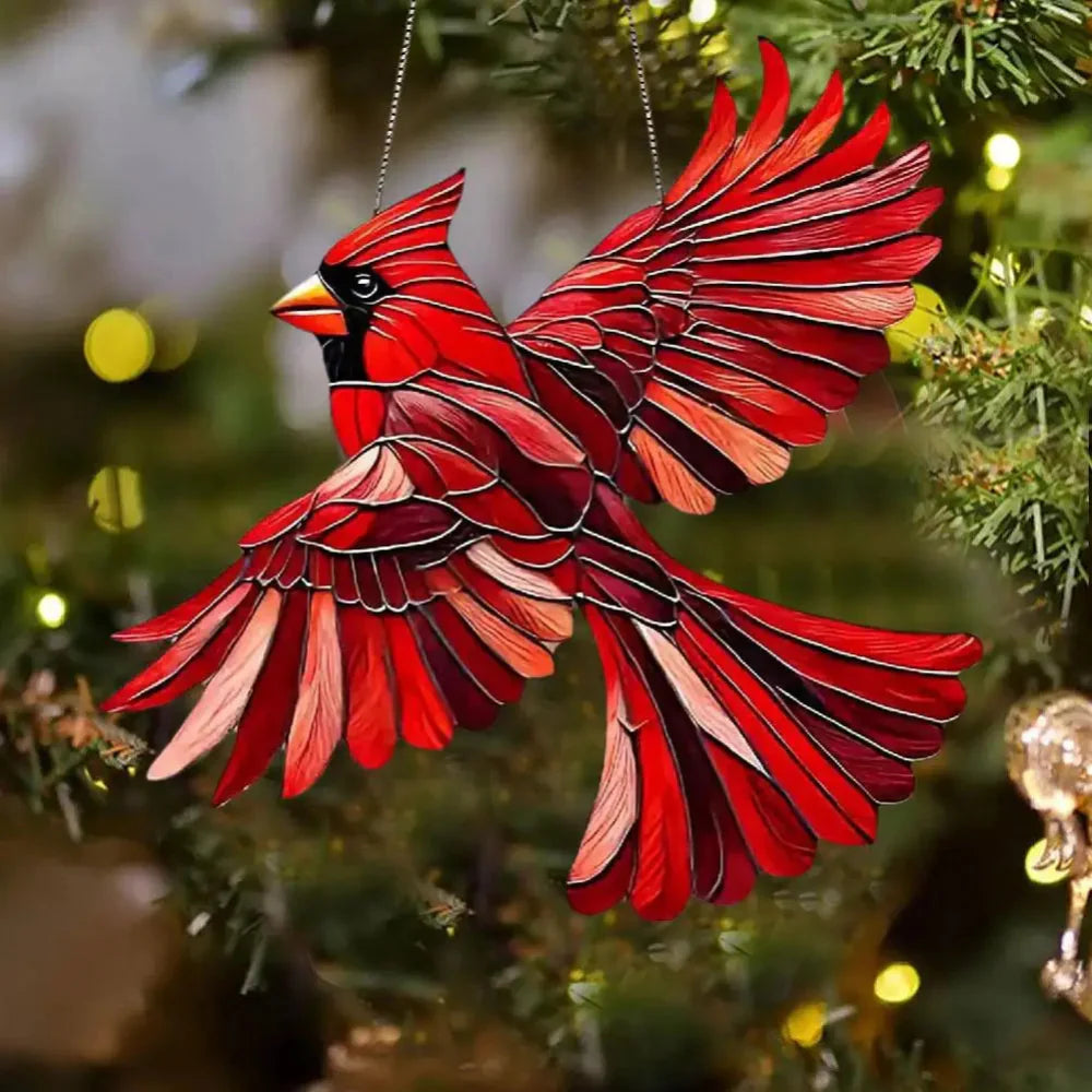 Farbenspiel Fensterdeko mit Kolibri-Motiv – Suncatcher