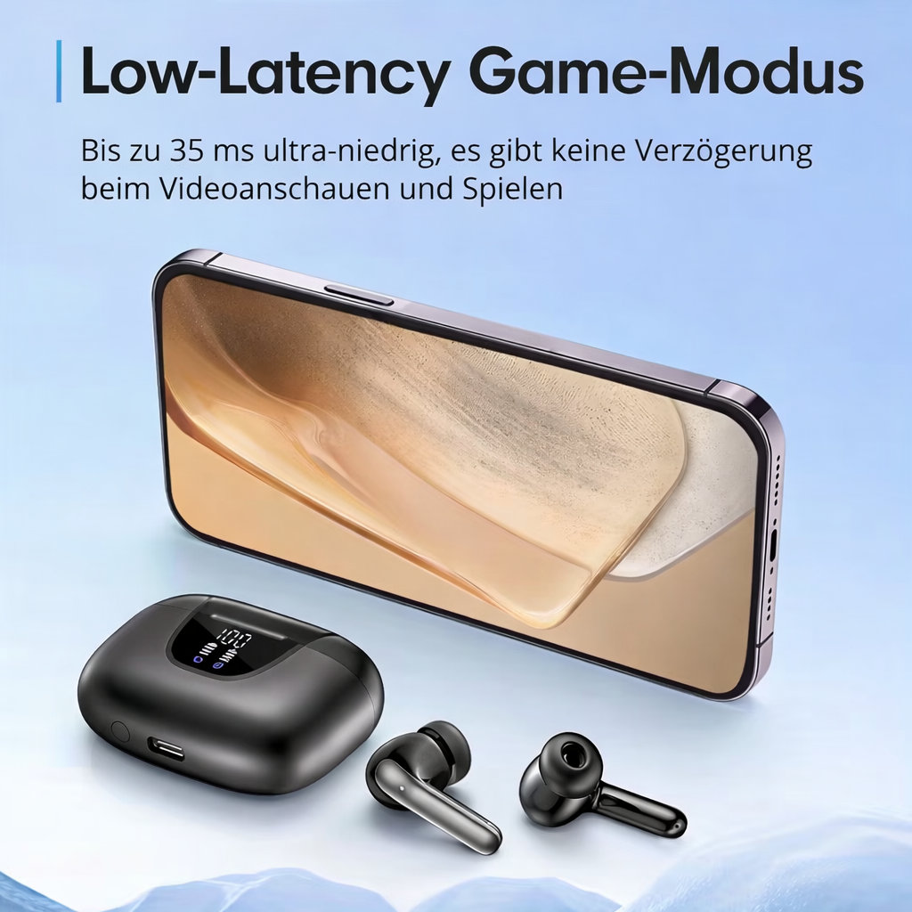 Kabellose In-Ear Kopfhörer | Lange Akkulaufzeit & Klarer Klang
